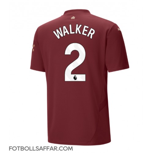 Manchester City Kyle Walker #2 Tredjeställ 2024-25 Kortärmad